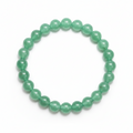 Green aventurine bracelet on a white background