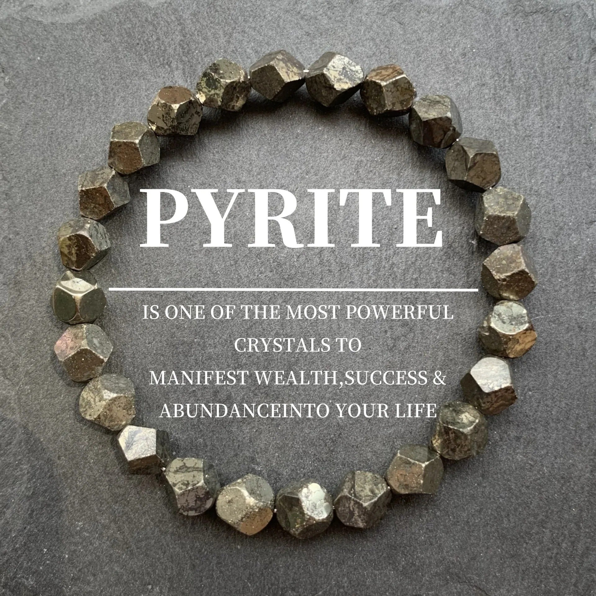 Pyrite Bracelet - Irregular Nugget Stretch