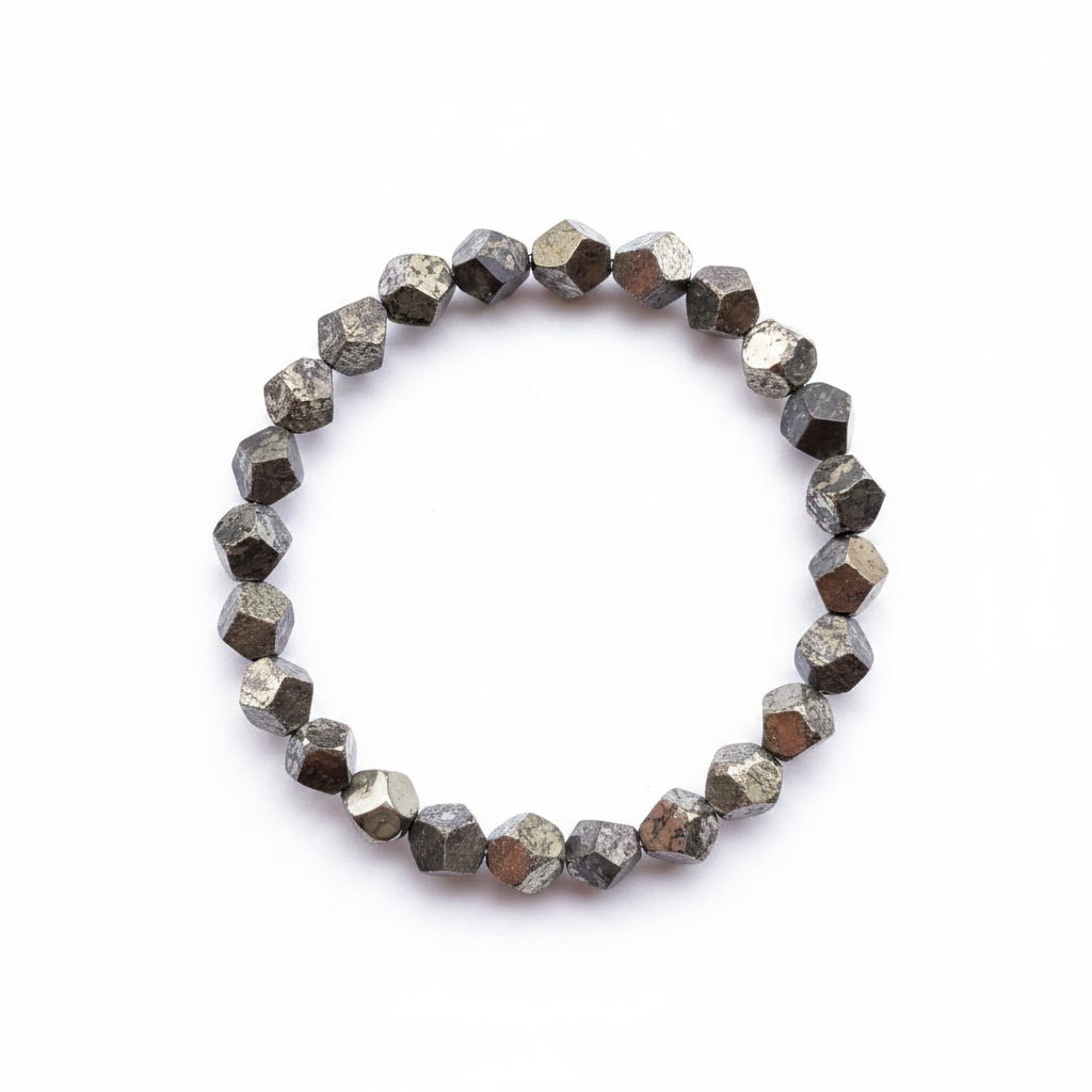 Pyrite Bracelet - Irregular Nugget Stretch