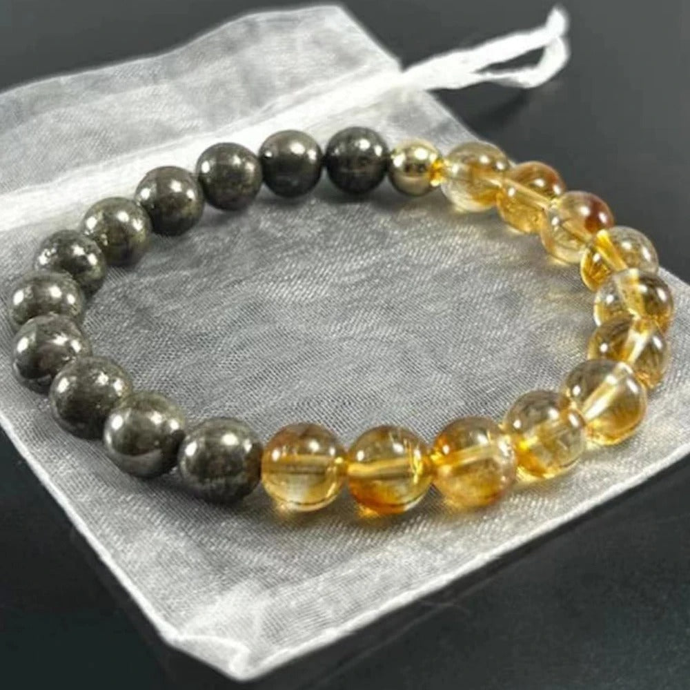 Pyrite & Citrine Bracelet